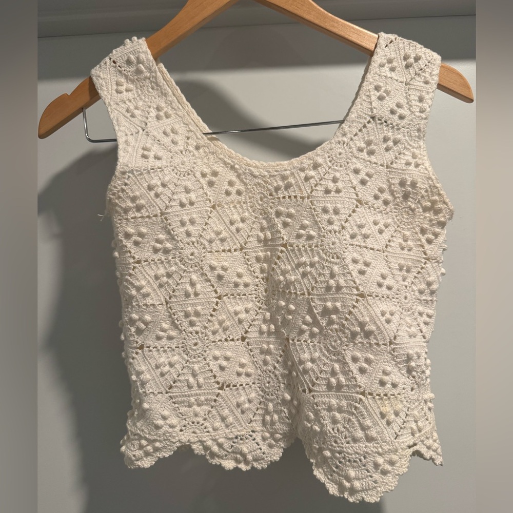 Hand made crochet top